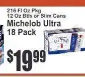 Key Food Michelob Ultra 18 Pack offer