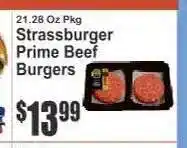 Key Food Strassburger Prime Beef Burgers offer