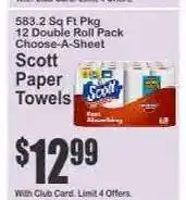 Key Food Scott Paper Towels offer