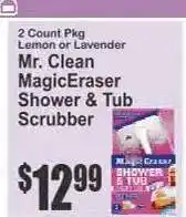 Key Food Mr. Clean MagicEraser Shower & Tub Scrubber offer