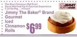 Key Food Jimmy The Baker Brand Gourmet Iced Cinnamon Rolls offer