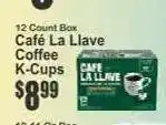 Key Food Café La Llave Coffee K-Cups offer