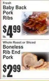 Key Food Fresh Baby Back Pork Ribs offer