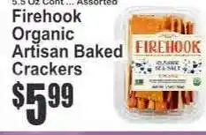 Key Food Firehook Organic Artisan Baked Crackers offer