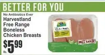 Key Food Harvestland Free Range Boneless Chicken Breasts offer