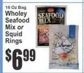 Key Food Wholey Seafood Mix or Squid Rings offer