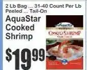 Key Food AquaStar Cooked Shrimp offer