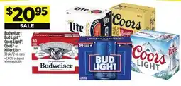 Dollar General Budweiser *, Bud Light , Coors * Lights or Miller Lite offer