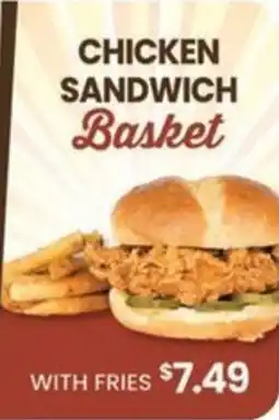 Harp's Market Chicken sandwich basket with fries offer
