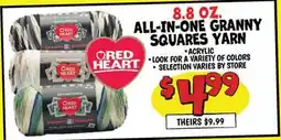 Ollie's 8.8 OZ. ALL-IN-ONE GRANNY SQUARES YARN offer