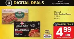 Albertsons Hormel Fully Cooked Bacon offer