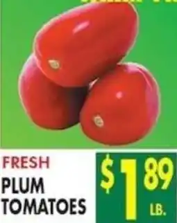 Compare Foods Fresh plum tomatoes offer