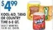 Compare Foods Kool-aid, tang or country time 6-8 qt. offer