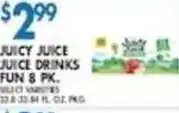 Compare Foods Juicy juice juice drinks fun 8 pk offer