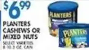 Compare Foods Planters cashews or mixed nuts offer