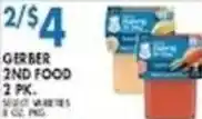 Compare Foods Gerber 2nd food 2 pk. offer