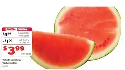 Family Fresh Market Whole Seedless Watermelon offer
