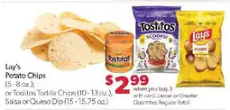 Family Fresh Market Lay's Potato Chips or Tostitos Tortilla Chips or Salsa or Queso Dip offer