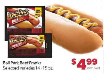 Family Fresh Market Ball Park Beef Franks offer