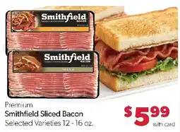 Family Fresh Market Smithfield Sliced Bacon offer