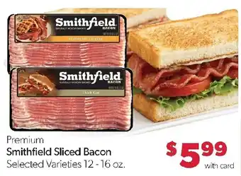 Family Fresh Market Smithfield Sliced Bacon offer