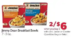 Family Fresh Market Jimmy Dean Breakfast Bowls offer