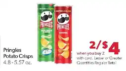 Family Fresh Market Pringles Potato Crisps offer