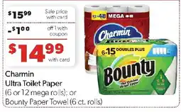 Family Fresh Market Charmin Ultra Toilet Paper or Bounty Paper Towel offer