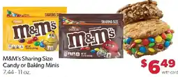 Family Fresh Market M&M's Sharing Size Candy or Baking Minis offer