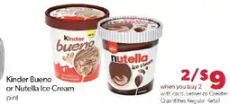 Family Fresh Market Kinder Bueno or Nutella Ice Cream offer