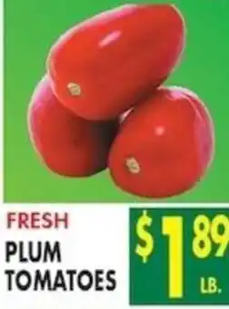 Compare Foods Fresh plum tomatoes offer