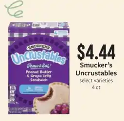 Fareway Smucker's Uncrustables offer