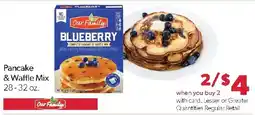 Family Fresh Market Our Family pancake & waffle mix offer