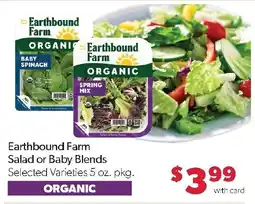 Family Fresh Market Earthbound Farm Salad or Baby Blends offer
