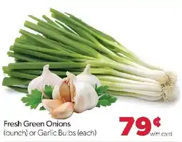 Family Fresh Market Fresh Green Onions or Garlic Bulbs offer