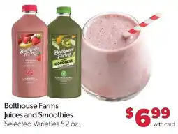 Family Fresh Market Bolthouse Farms Juices and Smoothies offer
