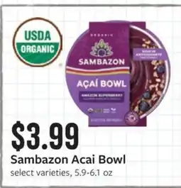 Fareway Sambazon Acai Bowl offer