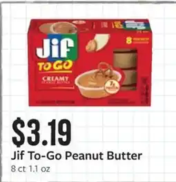 Fareway Jif To-Go Peanut Butter offer