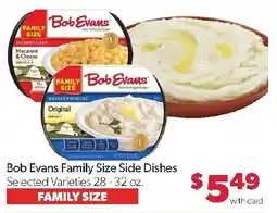 Family Fresh Market Bob Evans Family Size Side Dishes offer