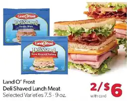 Family Fresh Market Land O' Frost Deli Shaved Lunch Meat offer