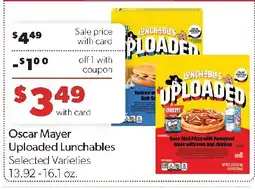 Family Fresh Market Oscar Mayer Uploaded Lunchables offer