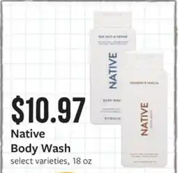 Fareway Native Body Wash offer