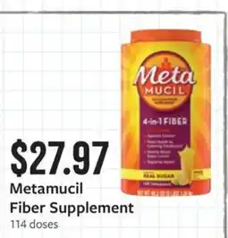 Fareway Metamucil Fiber Supplement offer