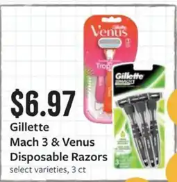Fareway Gillette Mach 3 & Venus Disposable Razors offer