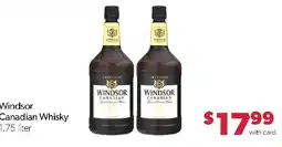 Family Fresh Market Windsor Canadian Whisky offer