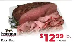 Family Fresh Market Kreischmar Deli Roast Beef offer