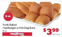 Family Fresh Market Fresh Finest Fresh Baked Hamburger or Hot Dog Buns offer