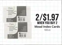 Fareway Mead Index Cards offer