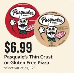 Fareway Pasquale's Thin Crust or Gluten Free Pizza offer
