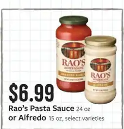 Fareway Rao's Pasta Sauce or Alfredo offer